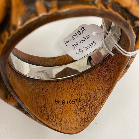 Mark Giusti Leather Bracelet 3-D Sculpted NWT - Picture 6 of 6